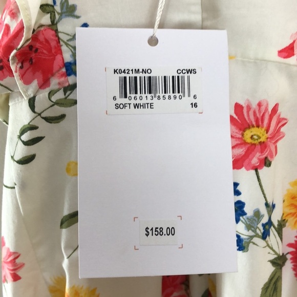 Gal Meets Glam Beverly Floral Crop Jumpsuit Size 16 NEW - Picture 10 of 10